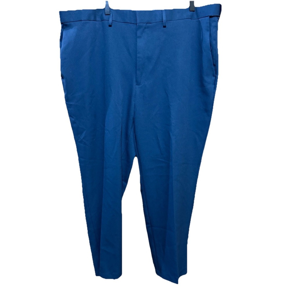 Saddlebred Mens Navy Dress Pants 42x29 Performance Dress Comfort $75 MSRP EUC